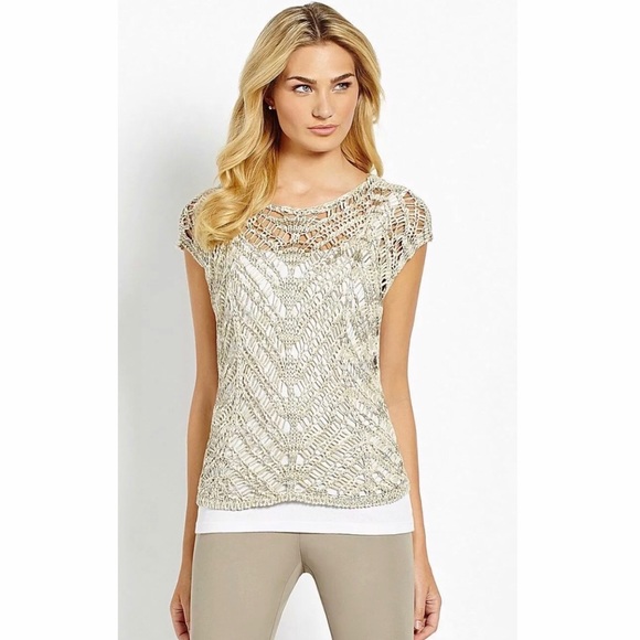 *EILEEN FISHER* Brushstroke Bateau Neck Top - Picture 2 of 7